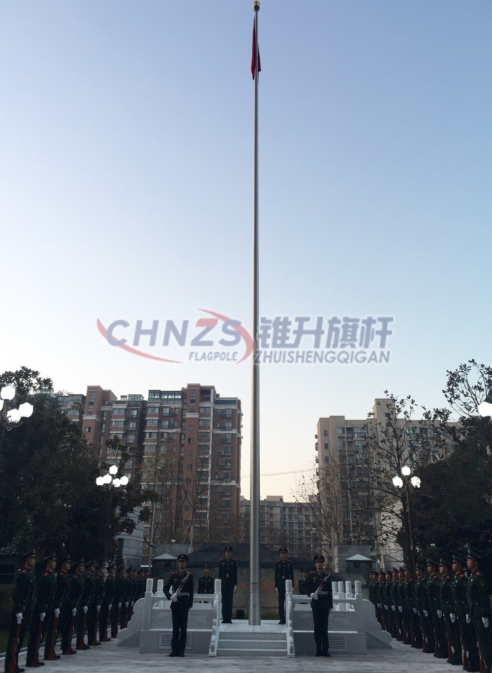 武警司令部通江旗桿安裝
