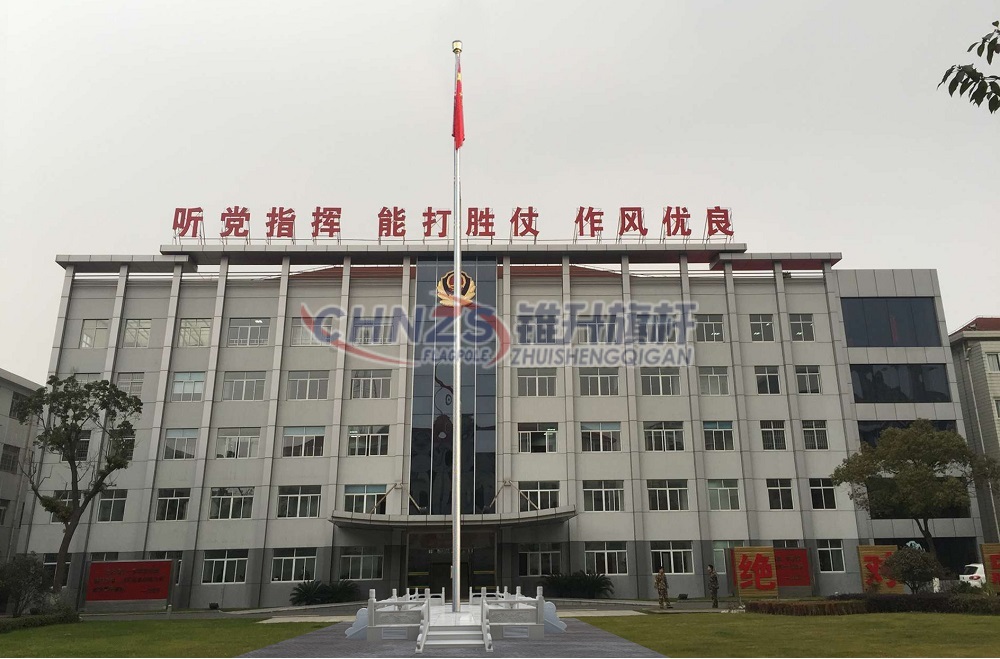 部隊(duì)焉耆旗桿安裝