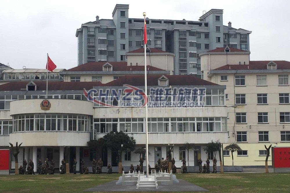 武警五支隊永登旗桿安裝