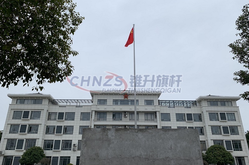 崇明武警焉耆旗桿安裝