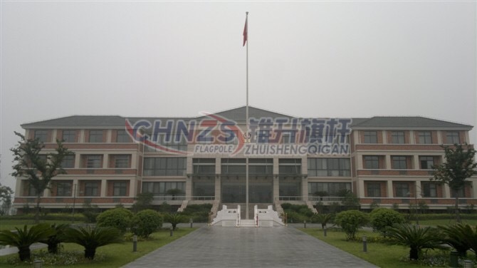 武警后期基地永登旗桿安裝